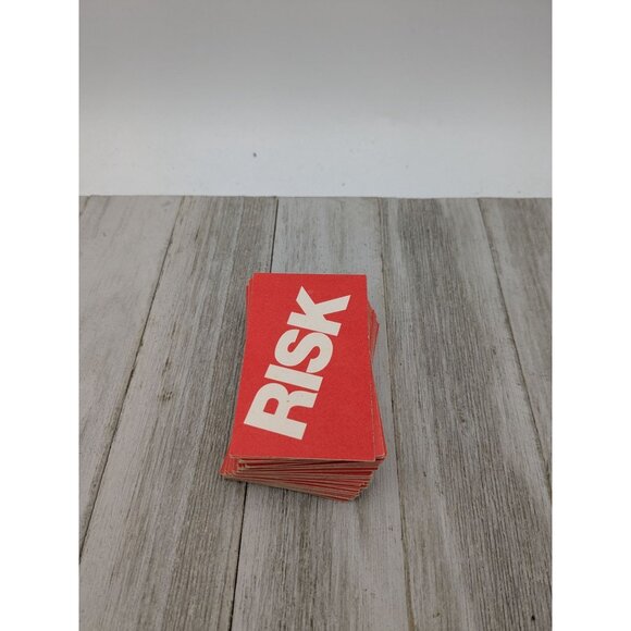 Risk 1980 Board Game Replacement Parts  44 Complete Cards And 5 Dice - Picture 4 of 5